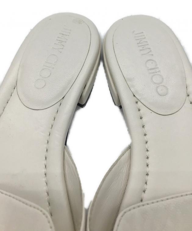 中古・古着通販】JIMMY CHOO (ジミーチュウ) レザーミュールサンダル