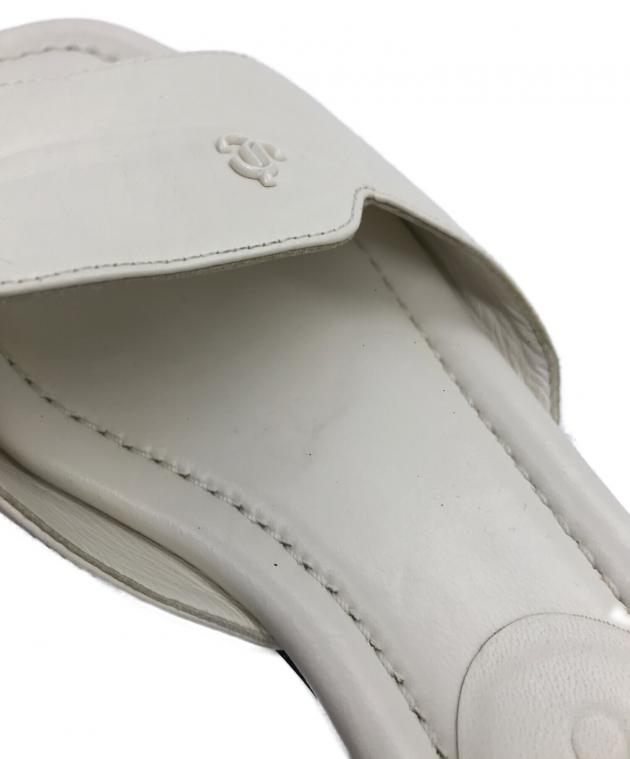 中古・古着通販】JIMMY CHOO (ジミーチュウ) レザーミュールサンダル