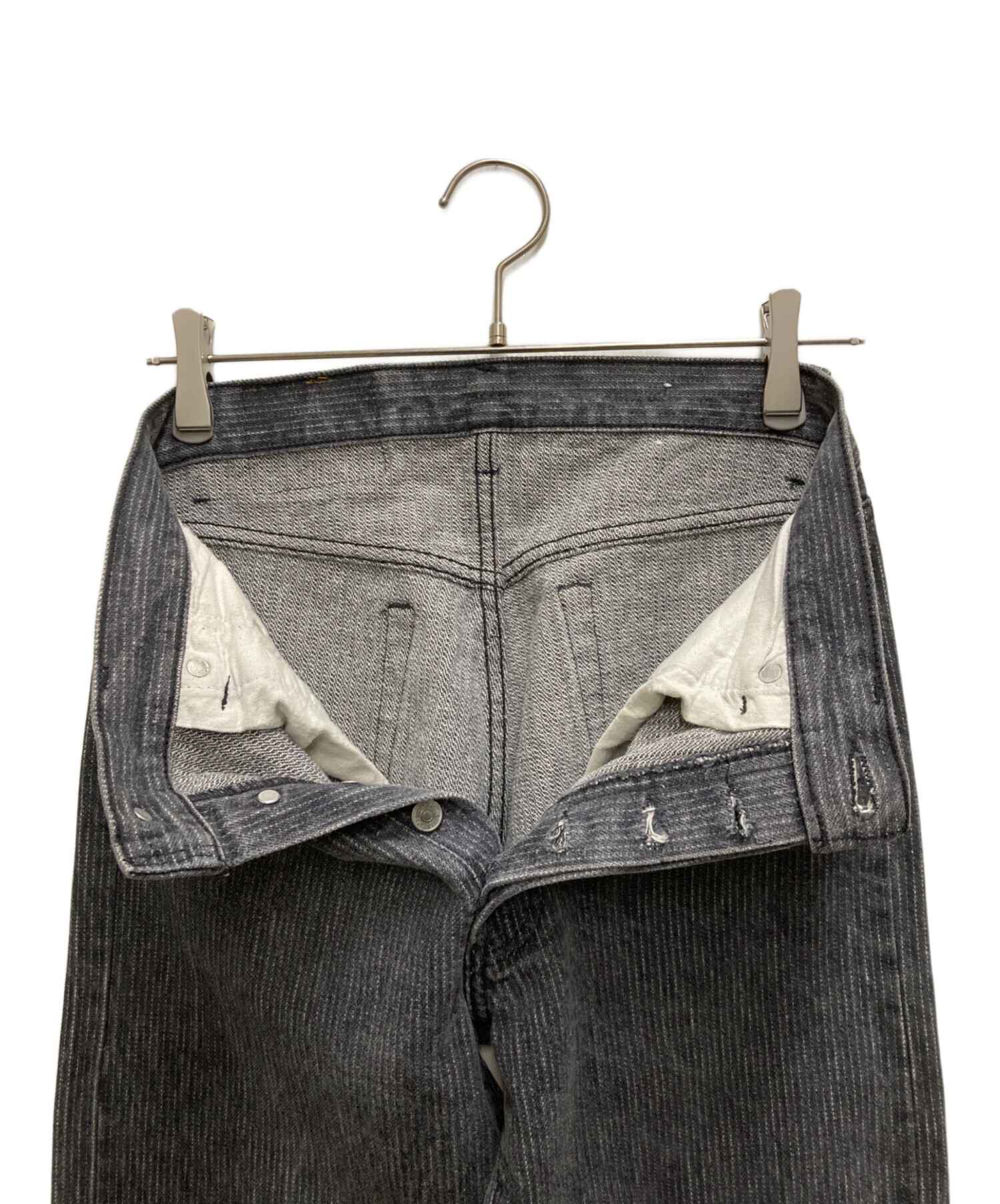 中古・古着通販】LEVI'S (リーバイス) 80s 先染めSTRIPED BLK JEANS