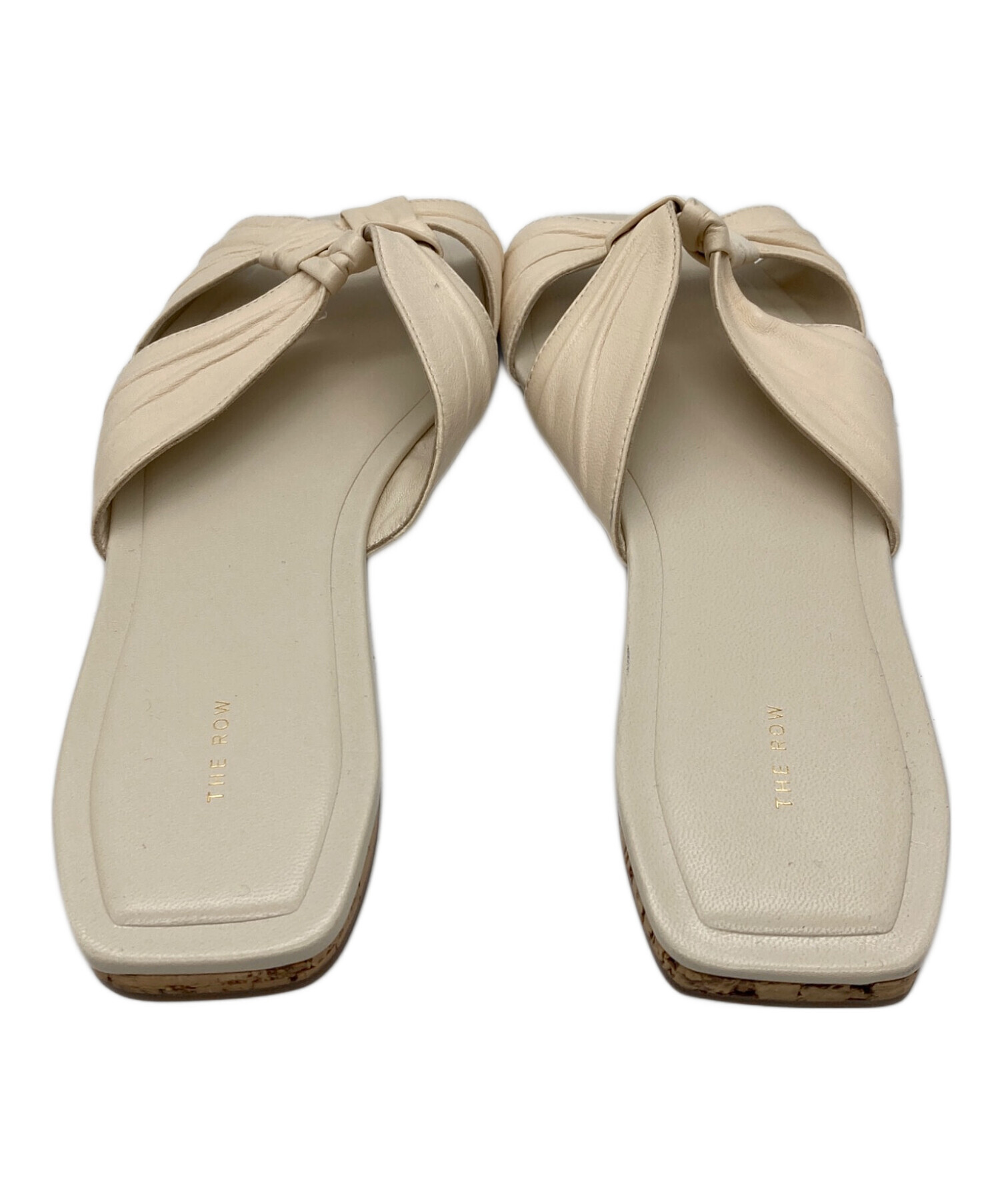 中古・古着通販】THE ROW (ザ ロウ) SOFT KNOT SLIDE SANDAL ベージュ 