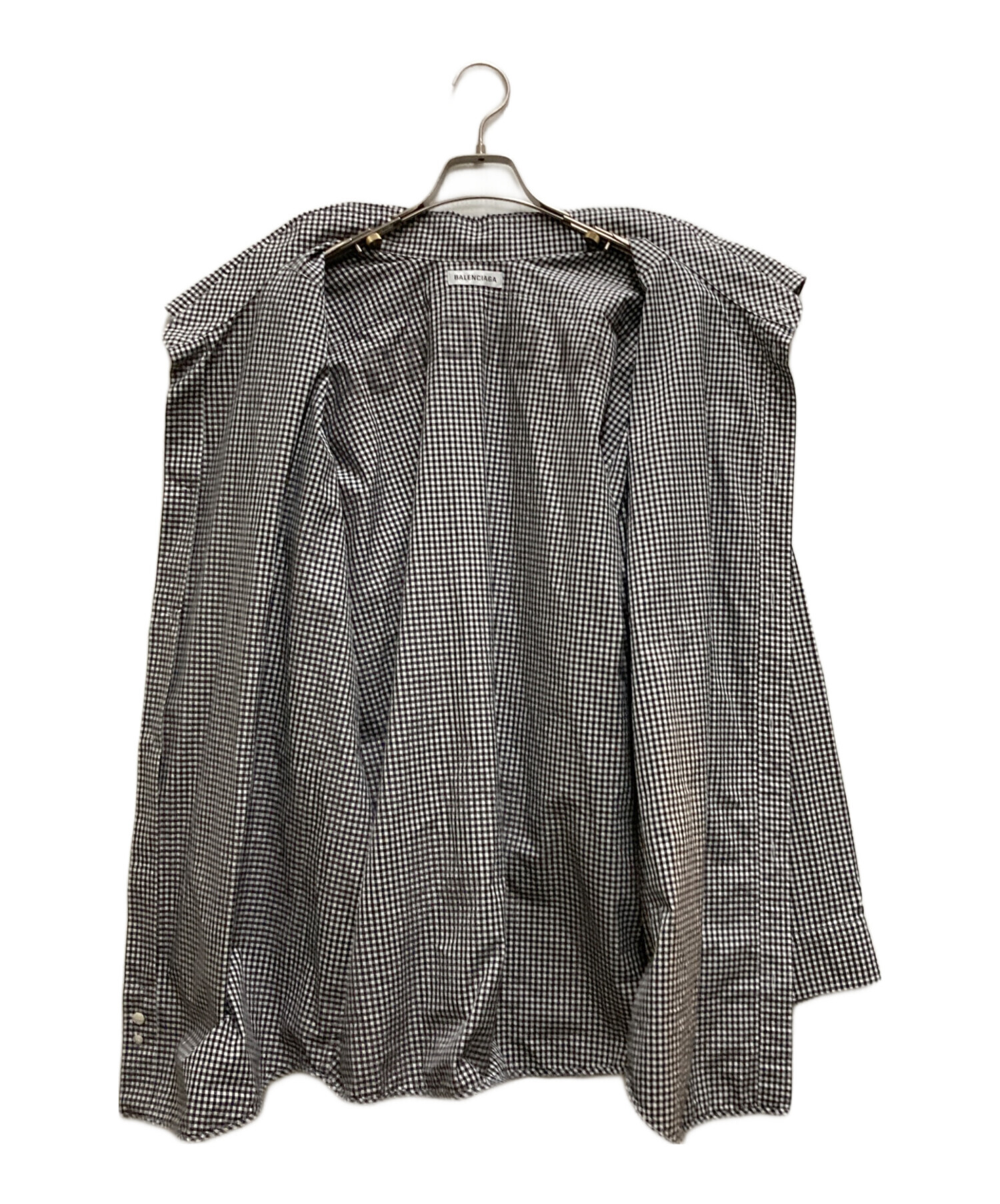 中古・古着通販】BALENCIAGA (バレンシアガ) バックロゴギンガム