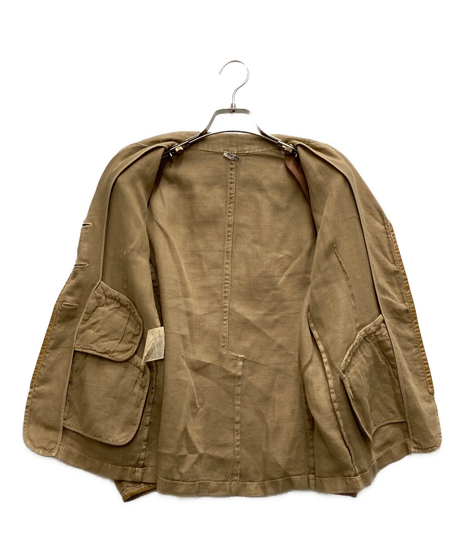 中古・古着通販】MIU MIU (ミュウミュウ) リネンテーラードジャケット 