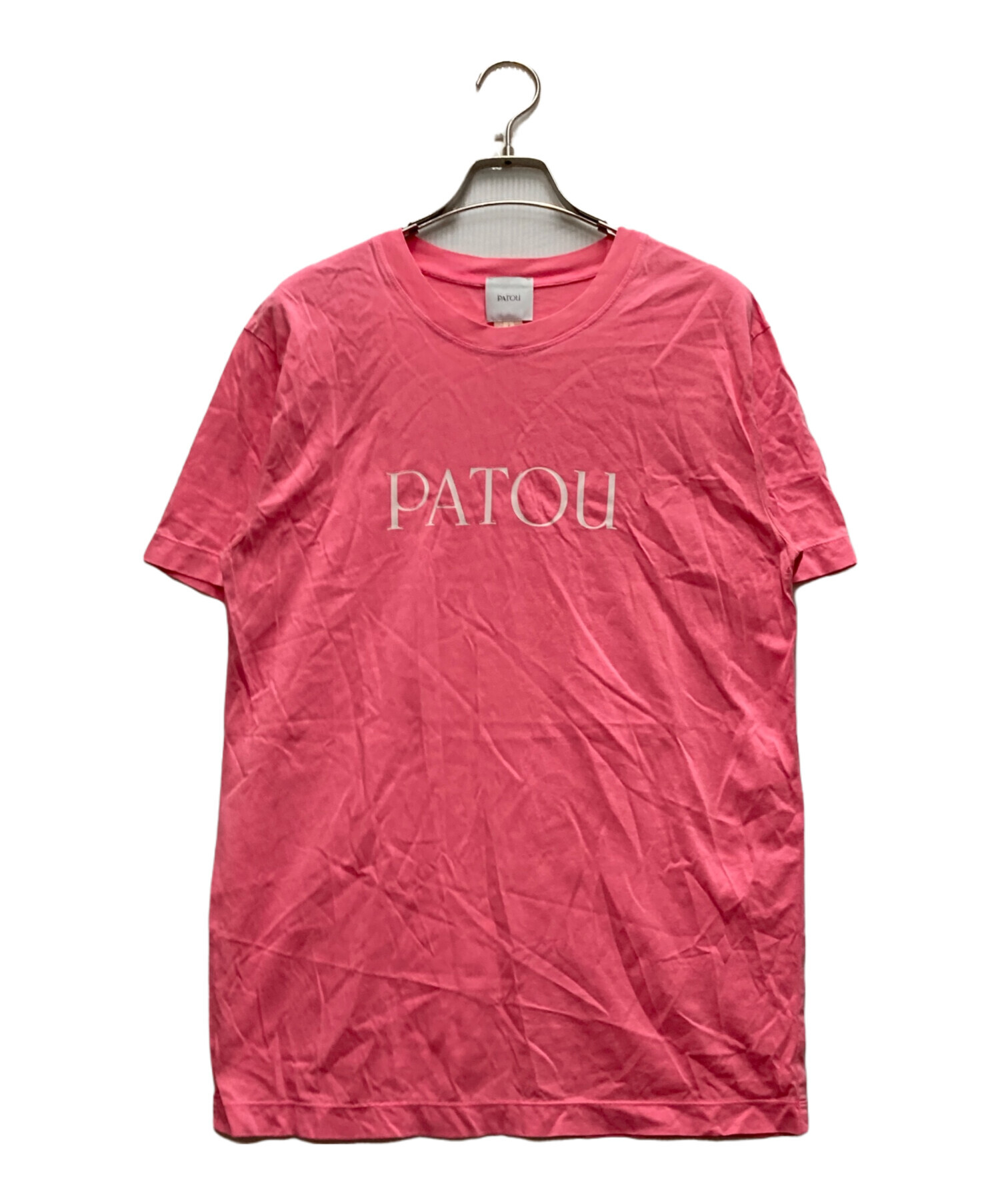 中古・古着通販】Patou (パトゥ) ロゴプリントTシャツ ピンク サイズ