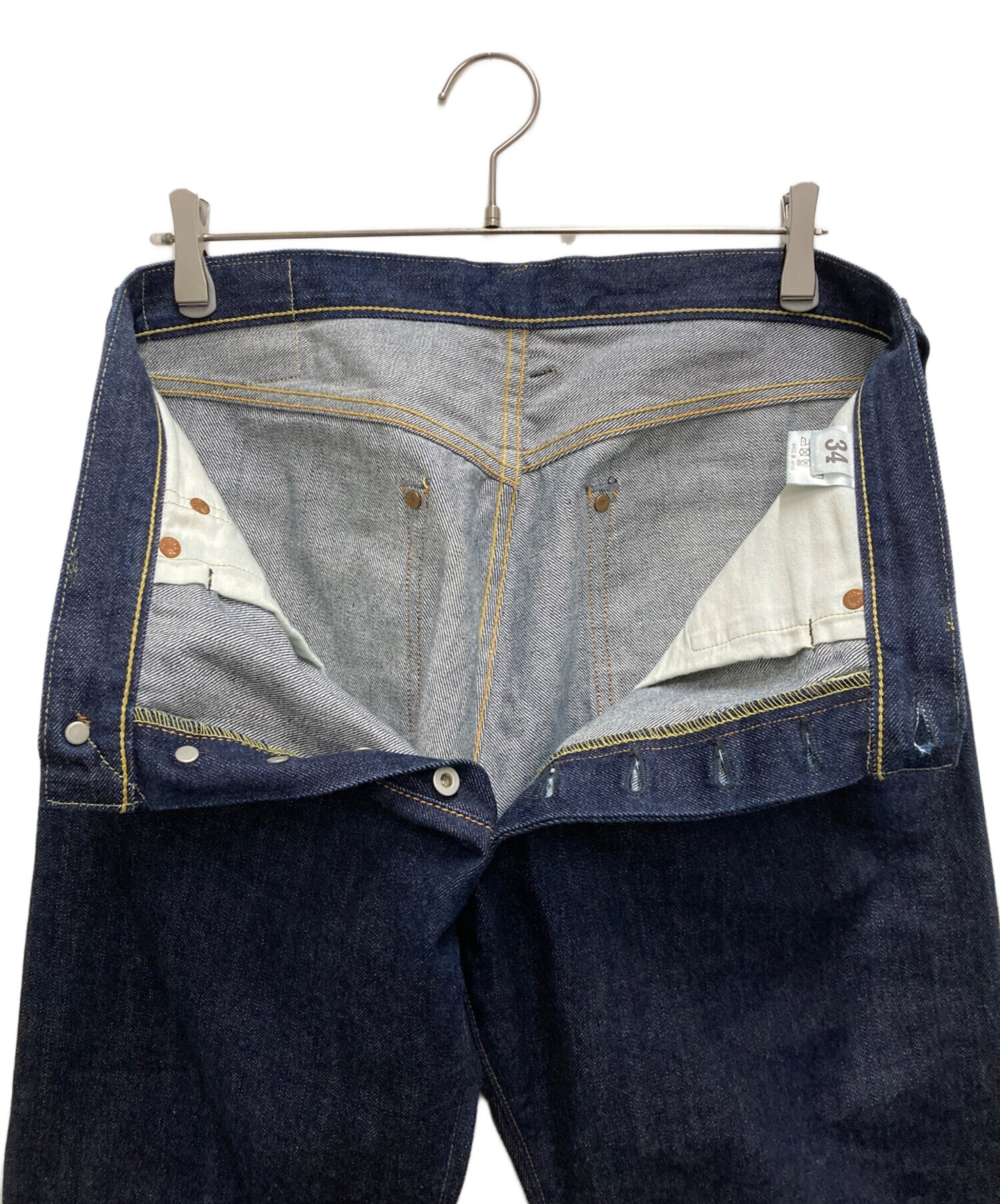 日本製 赤耳 EVISU WAREHOUSEコラボ デニム W36 ハーフデニム 中古・古着通販】EVISU (エヴィス) WAREHOUSE (ウエアハウス) 9001赤耳