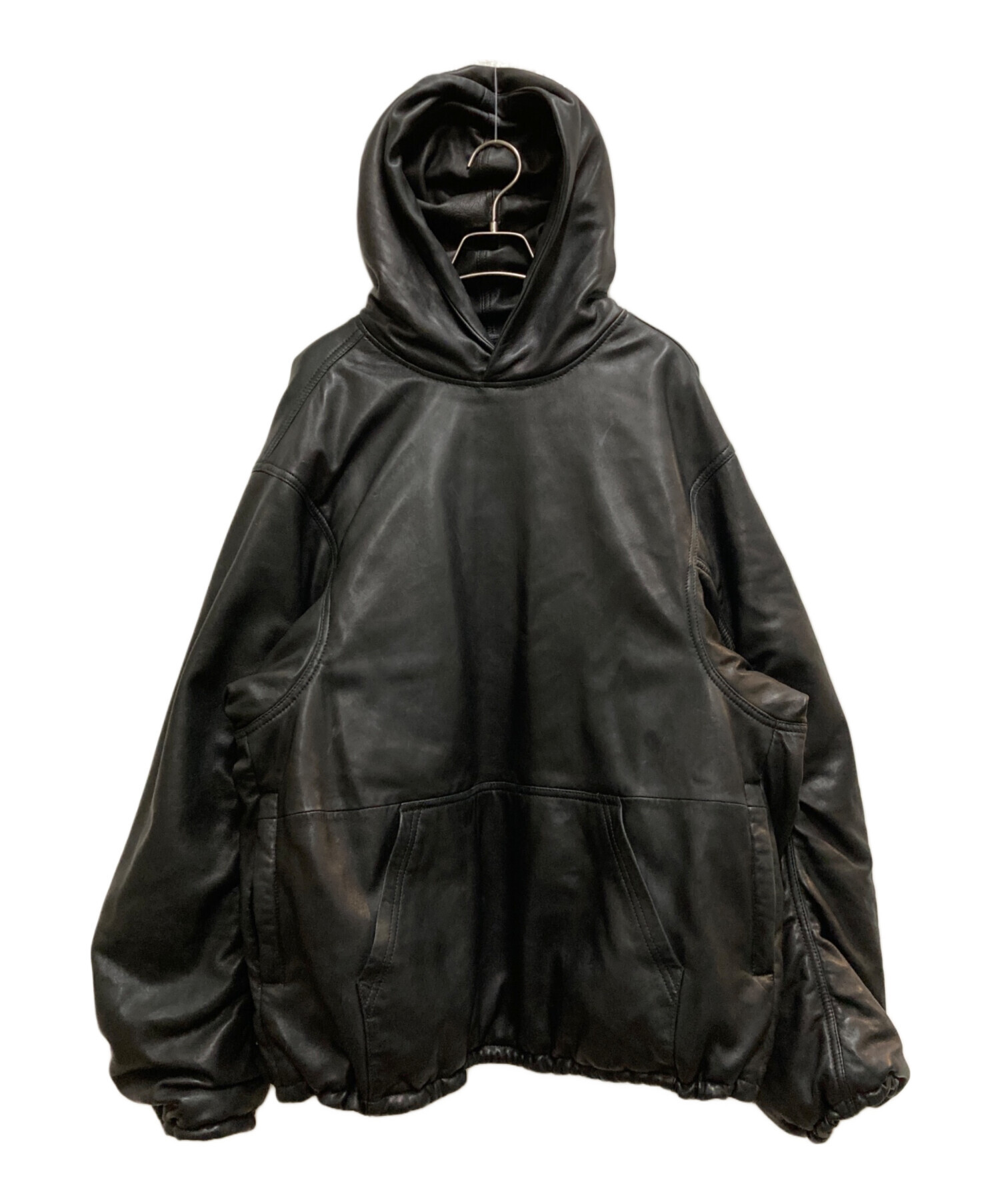 中古・古着通販】BALENCIAGA (バレンシアガ) フーデッドレザー