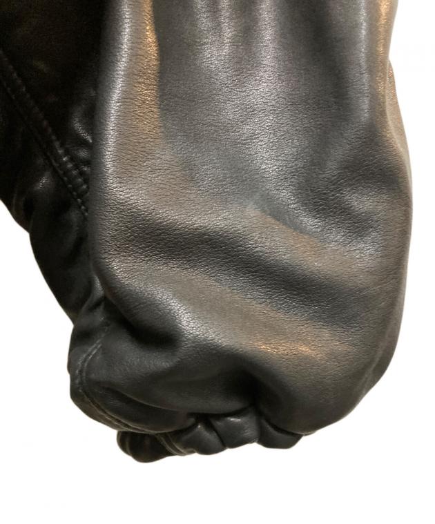 中古・古着通販】BALENCIAGA (バレンシアガ) フーデッドレザー