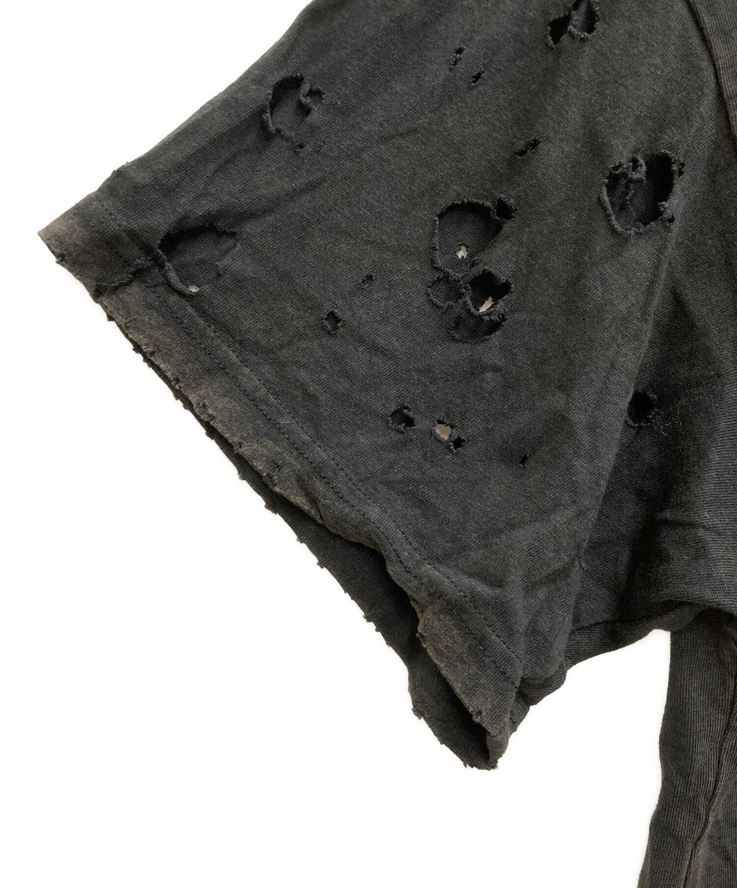 中古・古着通販】DROPDEAD (ドロップデッド) クラッシュ加工プリントT