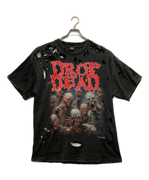 中古・古着通販】DROPDEAD (ドロップデッド) クラッシュ加工プリントT