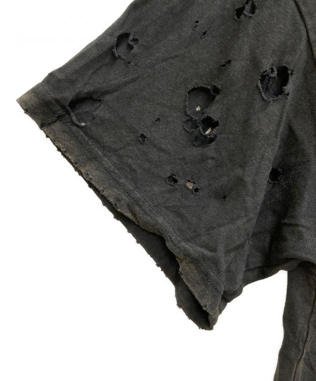 中古・古着通販】DROPDEAD (ドロップデッド) クラッシュ加工プリントT