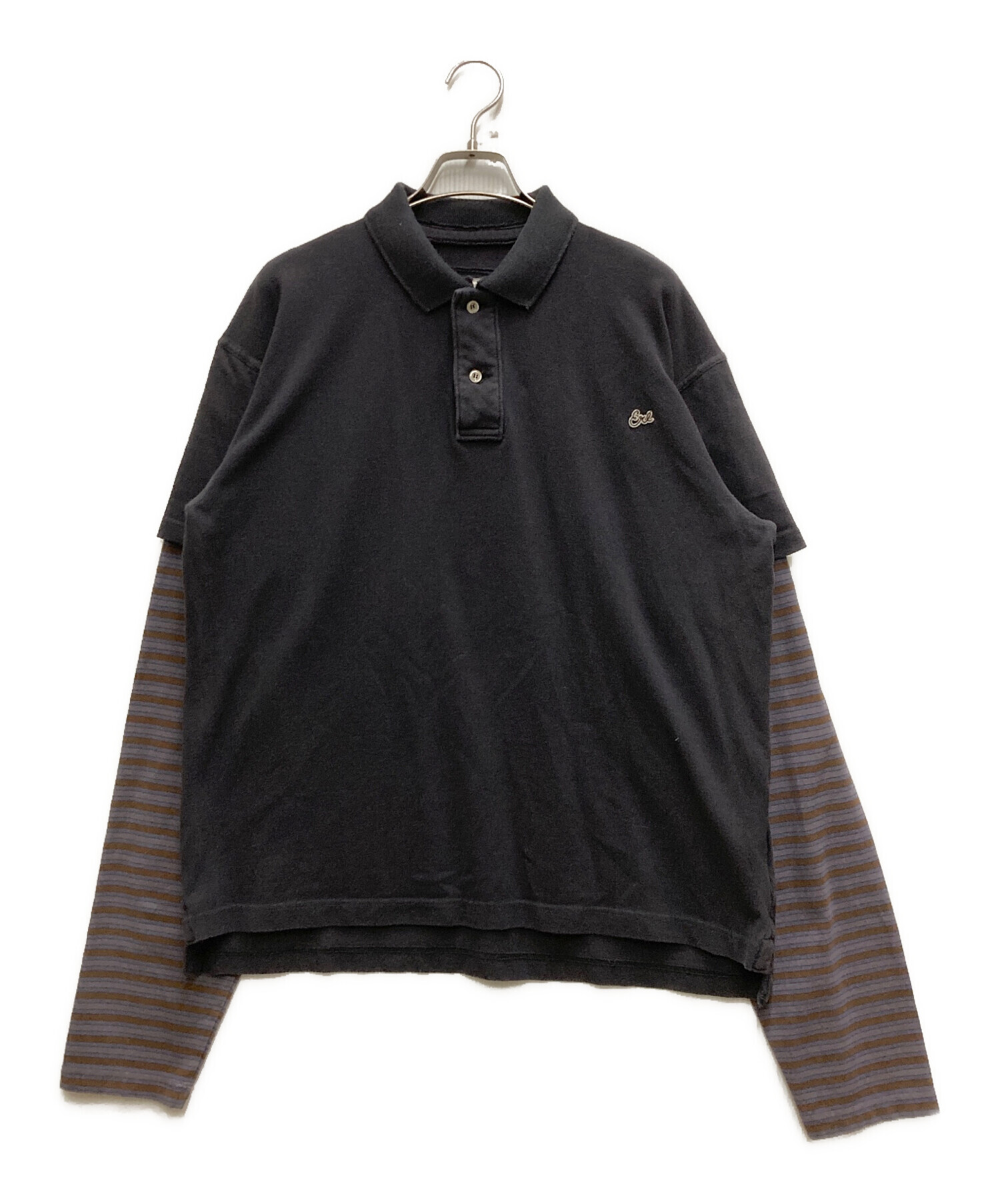 中古・古着通販】ERL (イーアールエル) DOUBLE SLEEVE P0LO T-SHIRT
