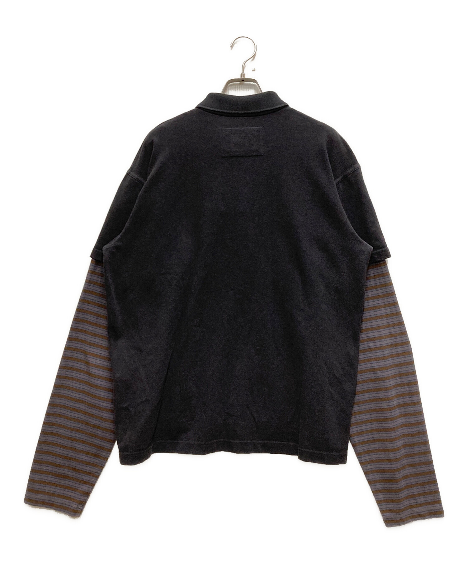 中古・古着通販】ERL (イーアールエル) DOUBLE SLEEVE P0LO T-SHIRT