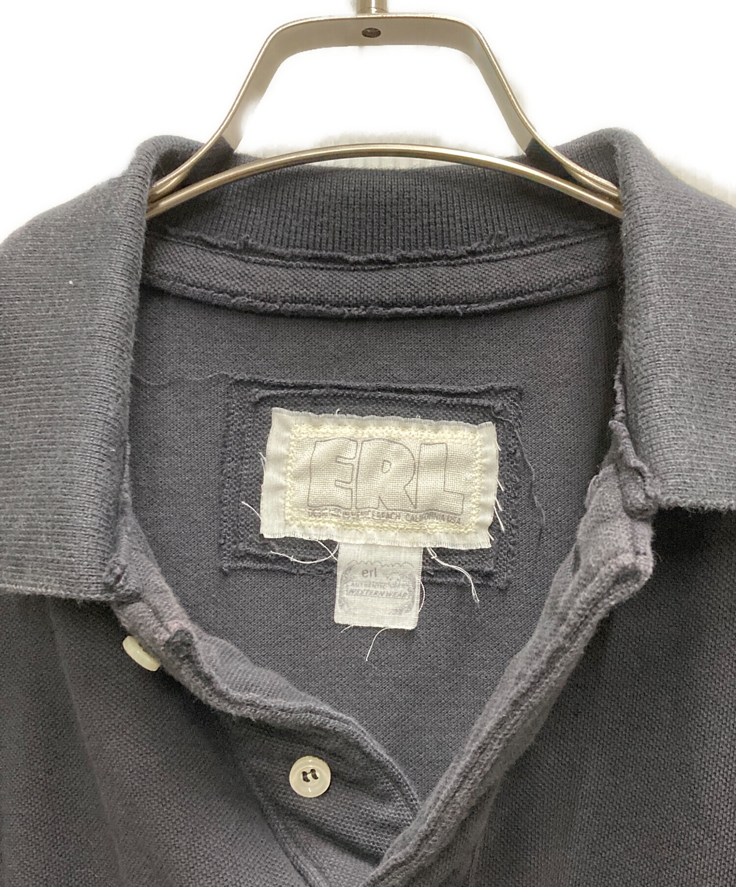 中古・古着通販】ERL (イーアールエル) DOUBLE SLEEVE P0LO T-SHIRT