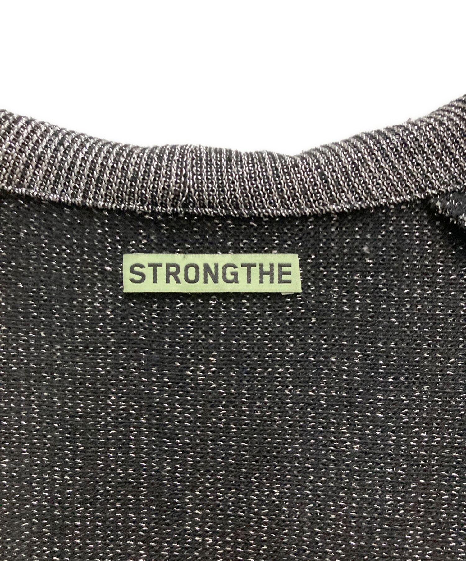 中古・古着通販】STRONGTHE (ストロングテ) デザインニットフーディー 