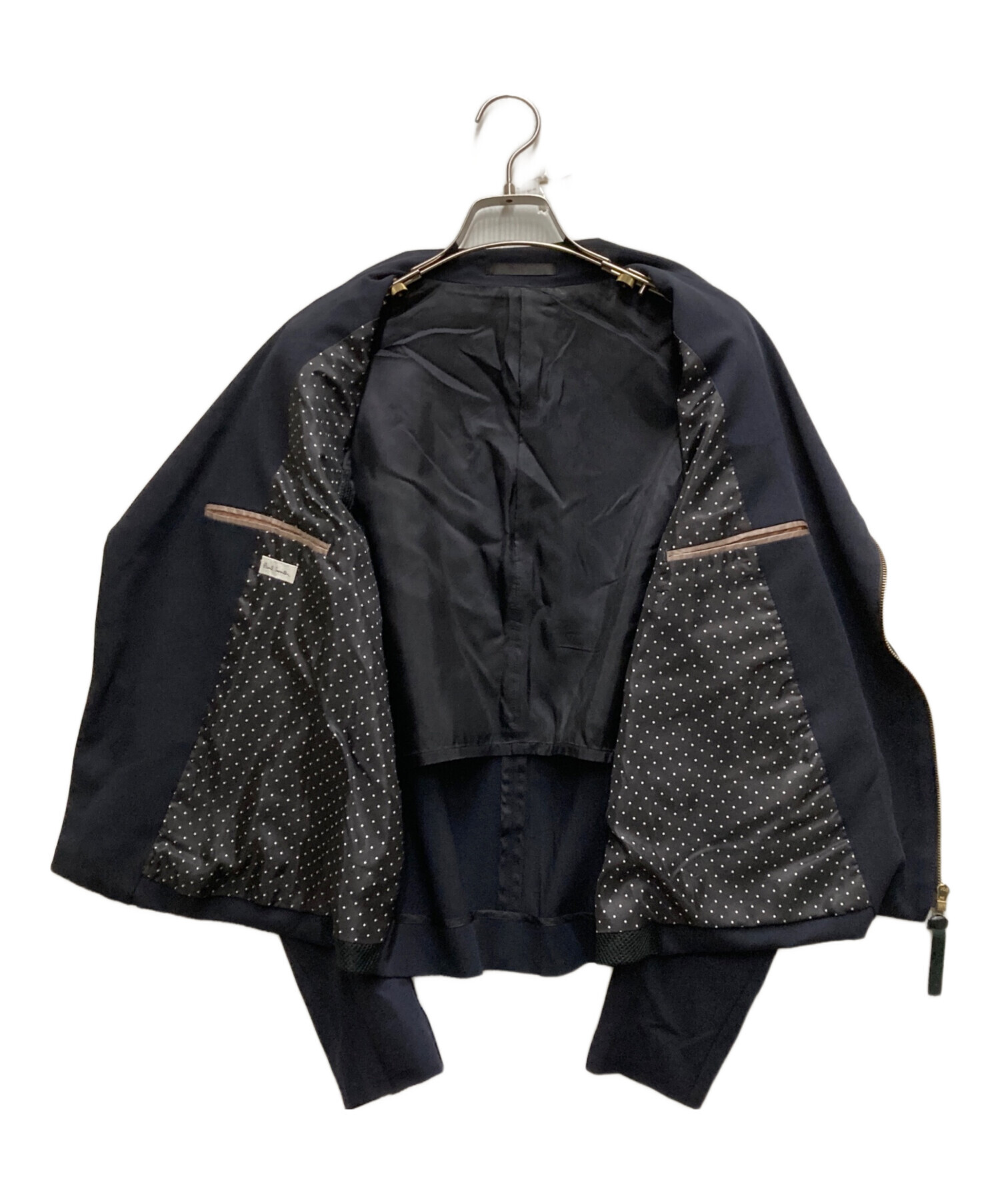 Paul Smith ライダースジャケット 中古・古着通販】PAUL SMITH (ポールスミス) ラムレザースタッズダブル