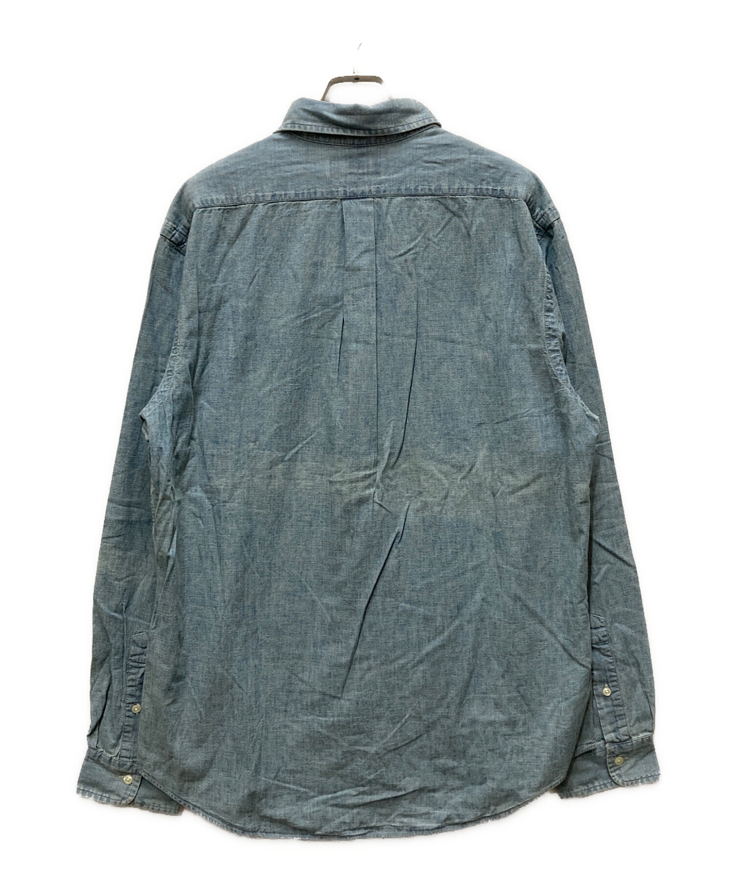 中古・古着通販】RALPH LAUREN (ラルフローレン) 長袖シャツ ブルー 