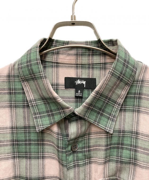 中古・古着通販】stussy (ステューシー) Mark Plaid Shirt グリーン
