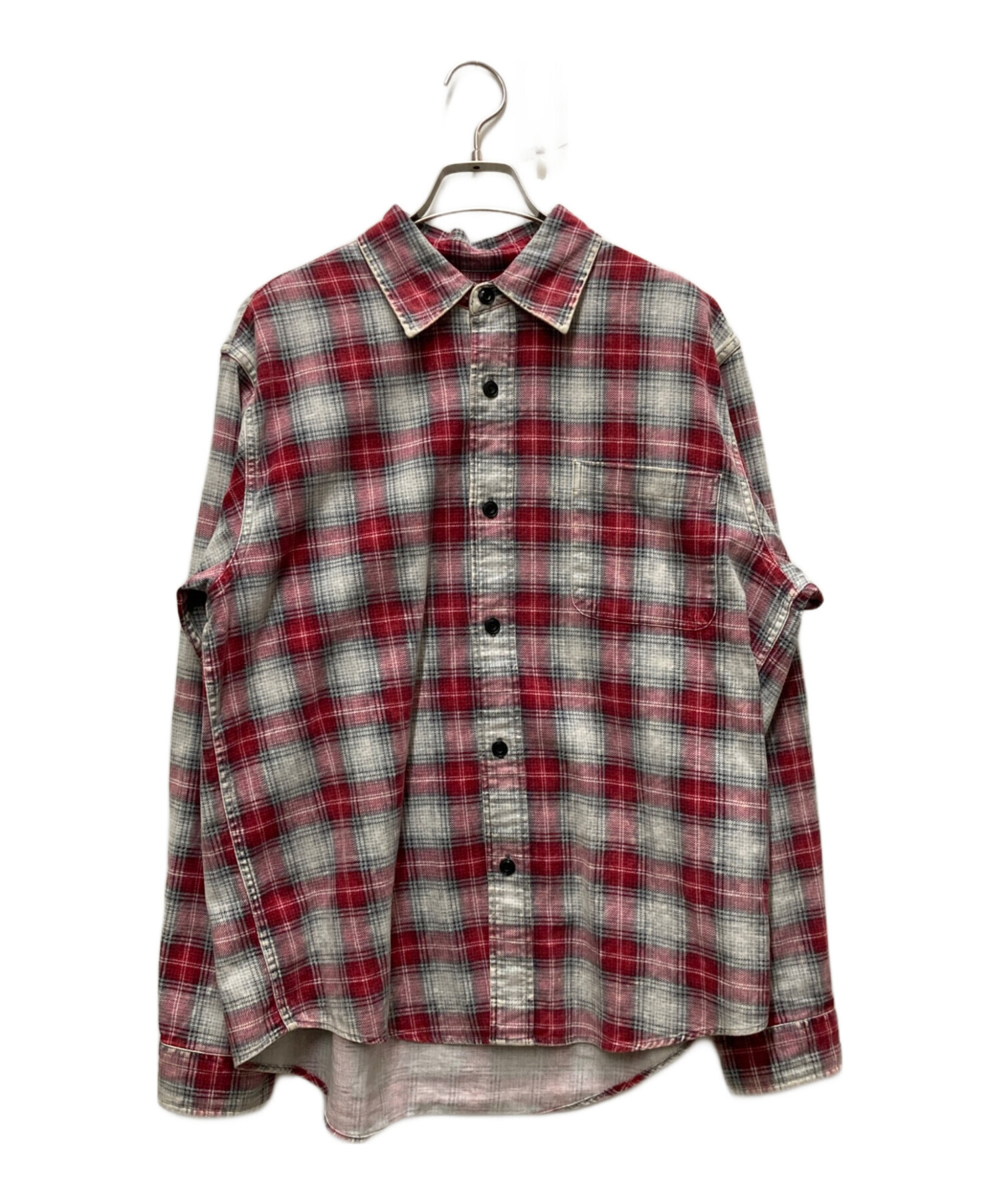 中古・古着通販】stussy (ステューシー) DAX PRINTED SHIRT レッド 中古・古着通販】stussy (ステューシー) DAX PRINTED SHIRT レッド