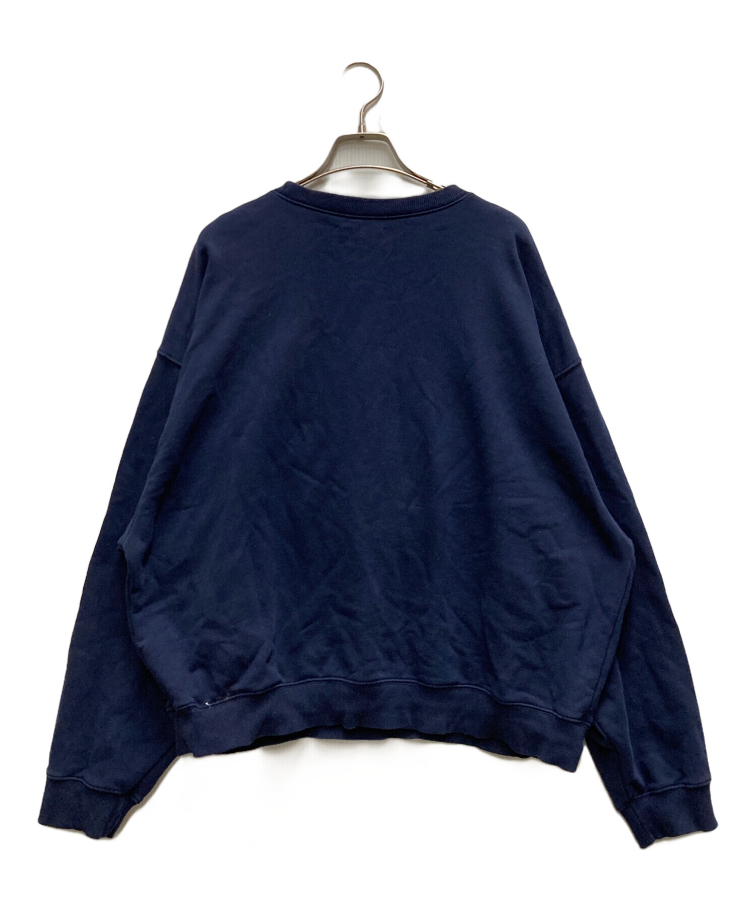 中古・古着通販】POPPY (ポピー) Heart dot tulle sweatshirt ネイビー