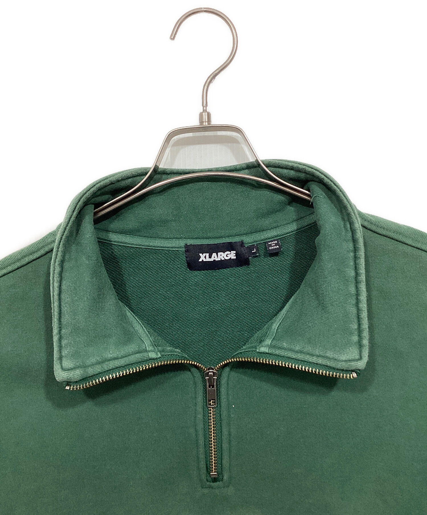 【ラクマのみ週末限定価格】BIGOTRE ◆ GREEN 【著名人着用カラー】 中古・古着通販】X-LARGE (エクストララージ) RECORDS HALF ZIP