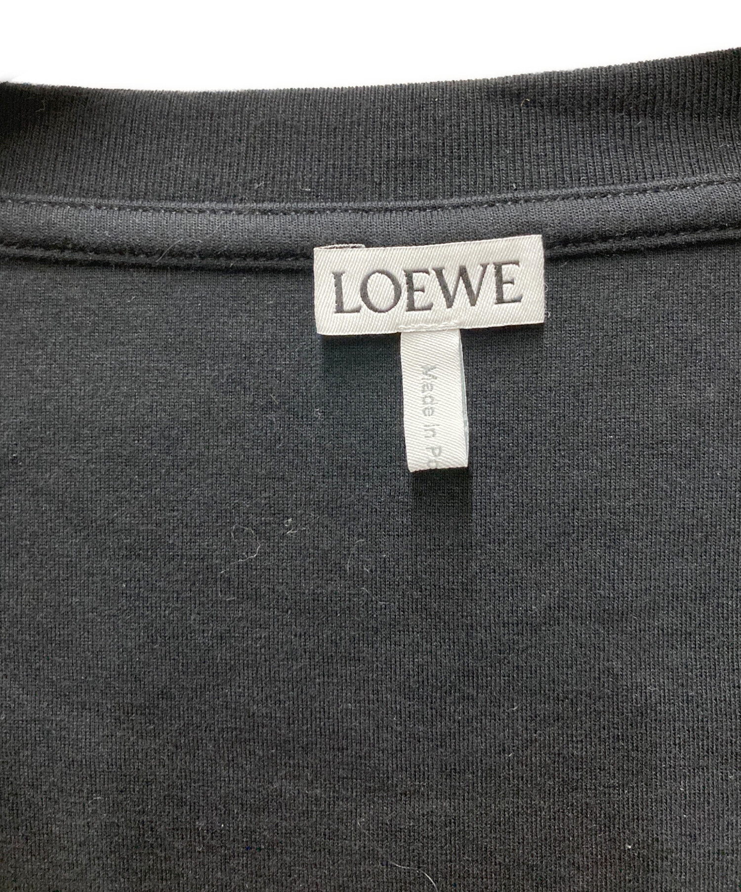 中古・古着通販】LOEWE (ロエベ) クロップド Tシャツ ブラック サイズ