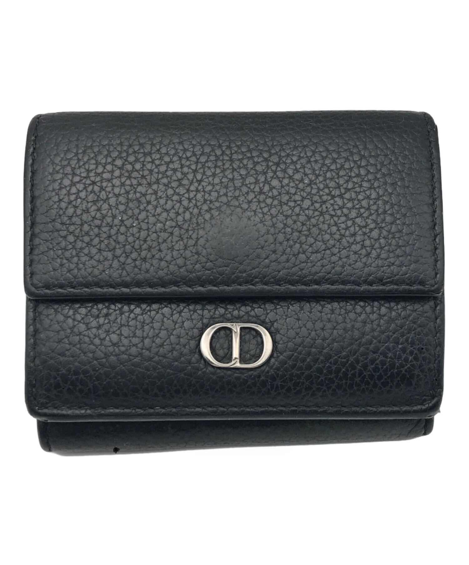 中古・古着通販】Dior (ディオール) 3つ折り財布 ブラック