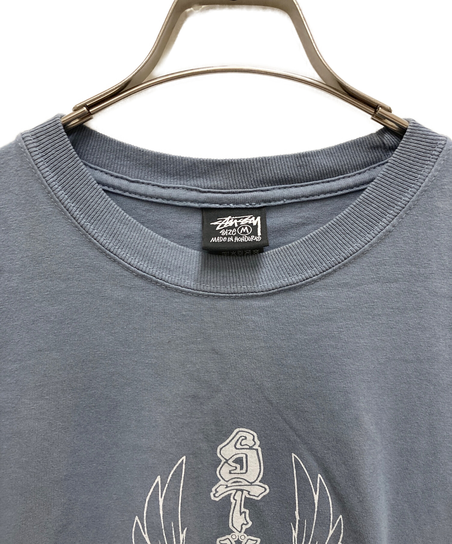 OLD Stussy 00s Tシャツ Mサイズ 中古・古着通販】stussy (ステューシー) 00'S プリントTシャツ スカイ