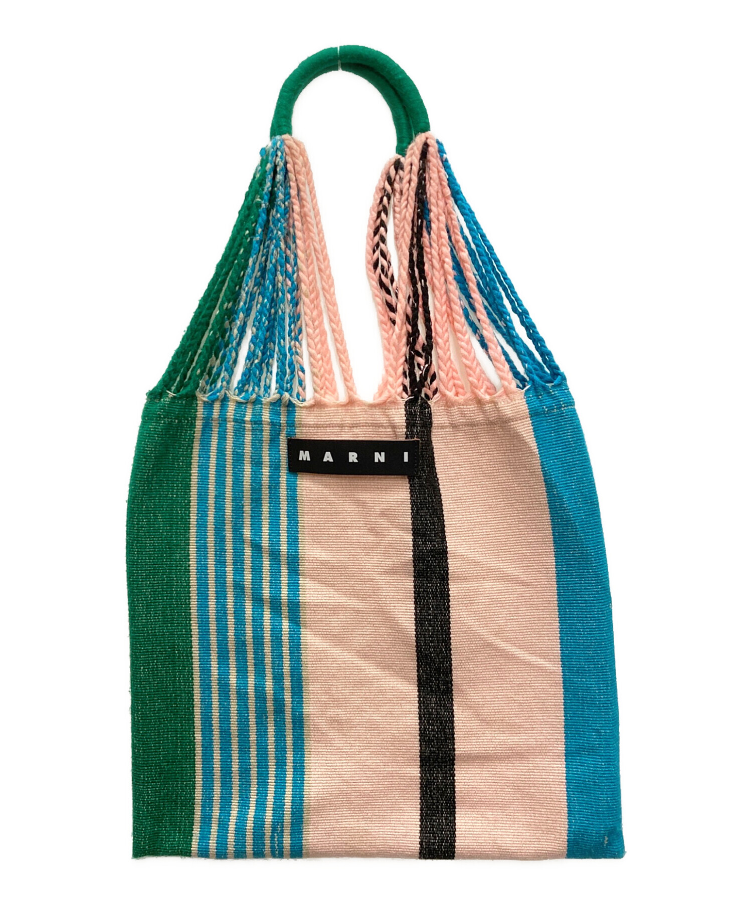 人気定番✨MARNI　マルニマーケット　ハンモックバッグ ピンク　水色　緑系 中古・古着通販】MARNI (マルニ) フラワーカフェ ハンモック トート