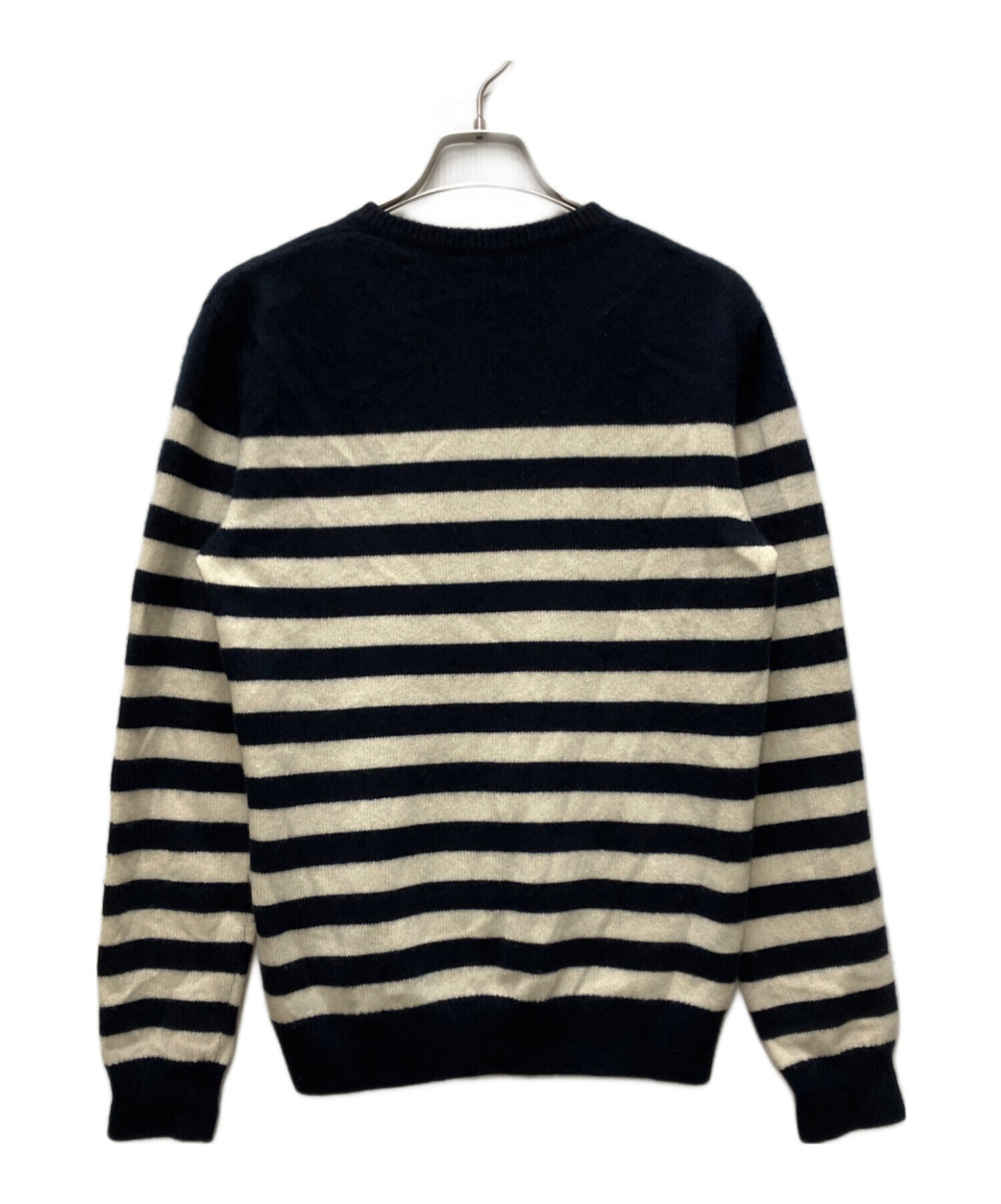 SAINT LAURENT PARIS ボーダーニット セーター 中古・古着通販】Saint Laurent Paris (サンローランパリ) カシミヤ