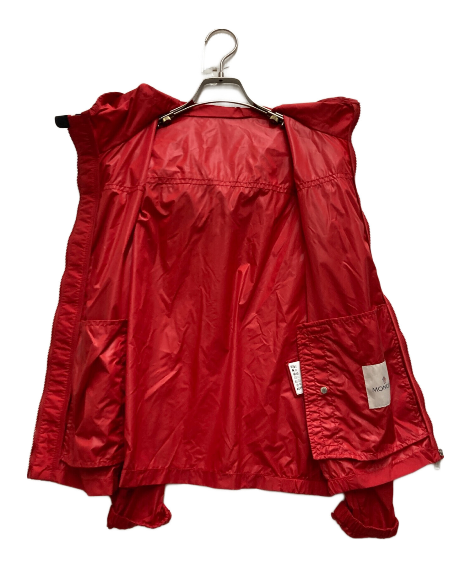 MONCLER ナイロンジャケット 中古・古着通販】MONCLER (モンクレール) ナイロンジャケット レッド