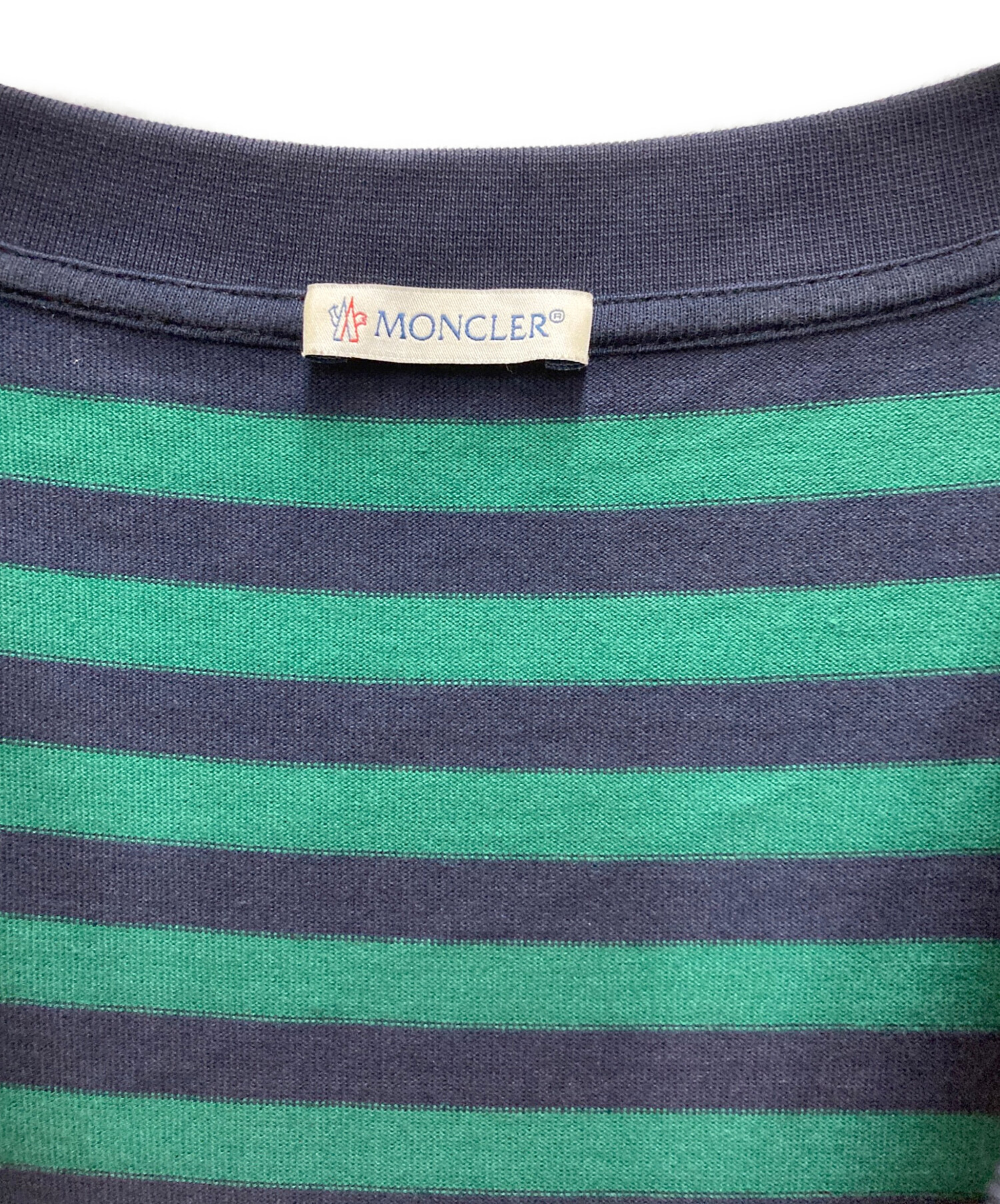 中古・古着通販】MONCLER (モンクレール) 半袖ボーダーワンピース