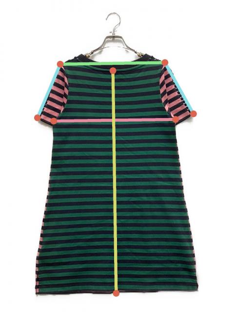中古・古着通販】MONCLER (モンクレール) 半袖ボーダーワンピース