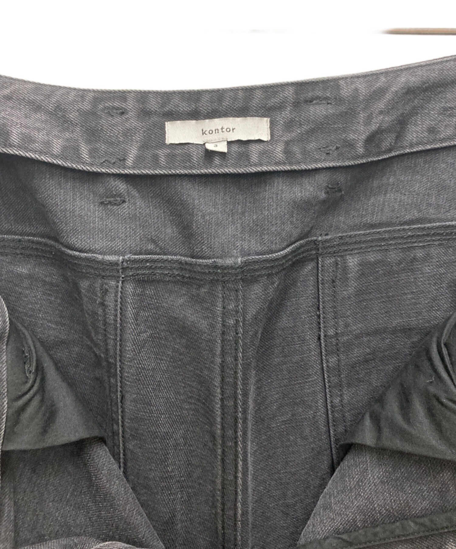 中古・古着通販】kontor (コントール) Denim Tapered Pants グレー 