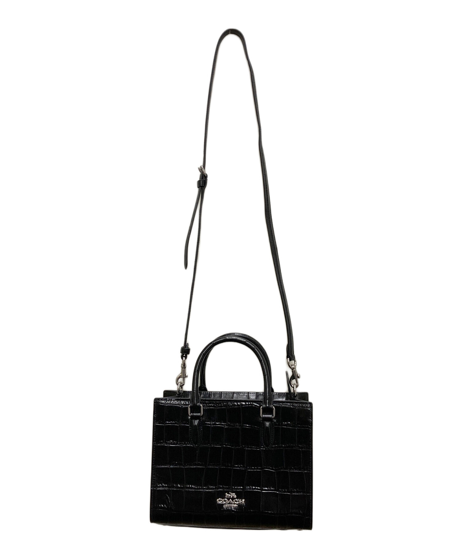 中古・古着通販】COACH (コーチ) マギー スモール トート ブラック 
