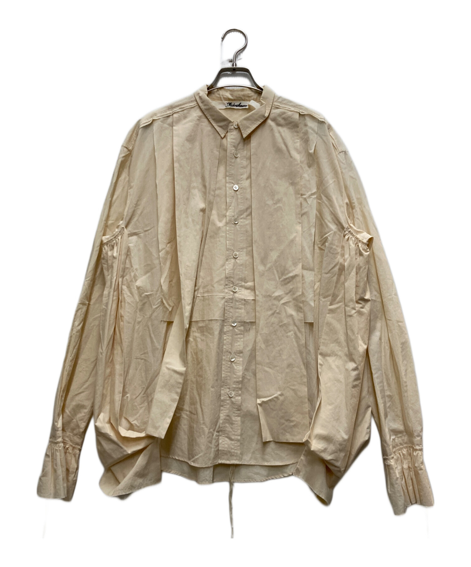 中古・古着通販】Midokawa (ミドカワ) 22SSデザインシャツ ベージュ