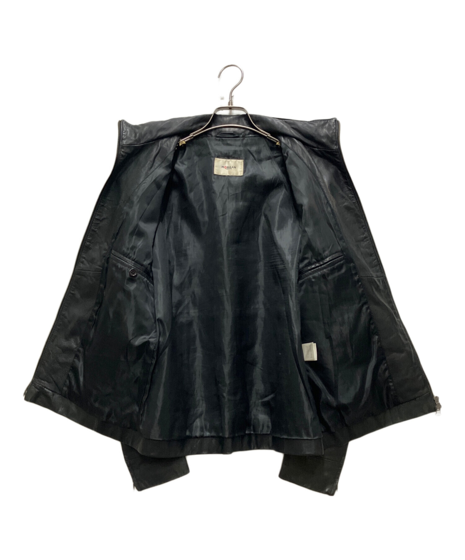 中古・古着通販】MORGAN HOMME (モルガンオム) ダブルジップレザー