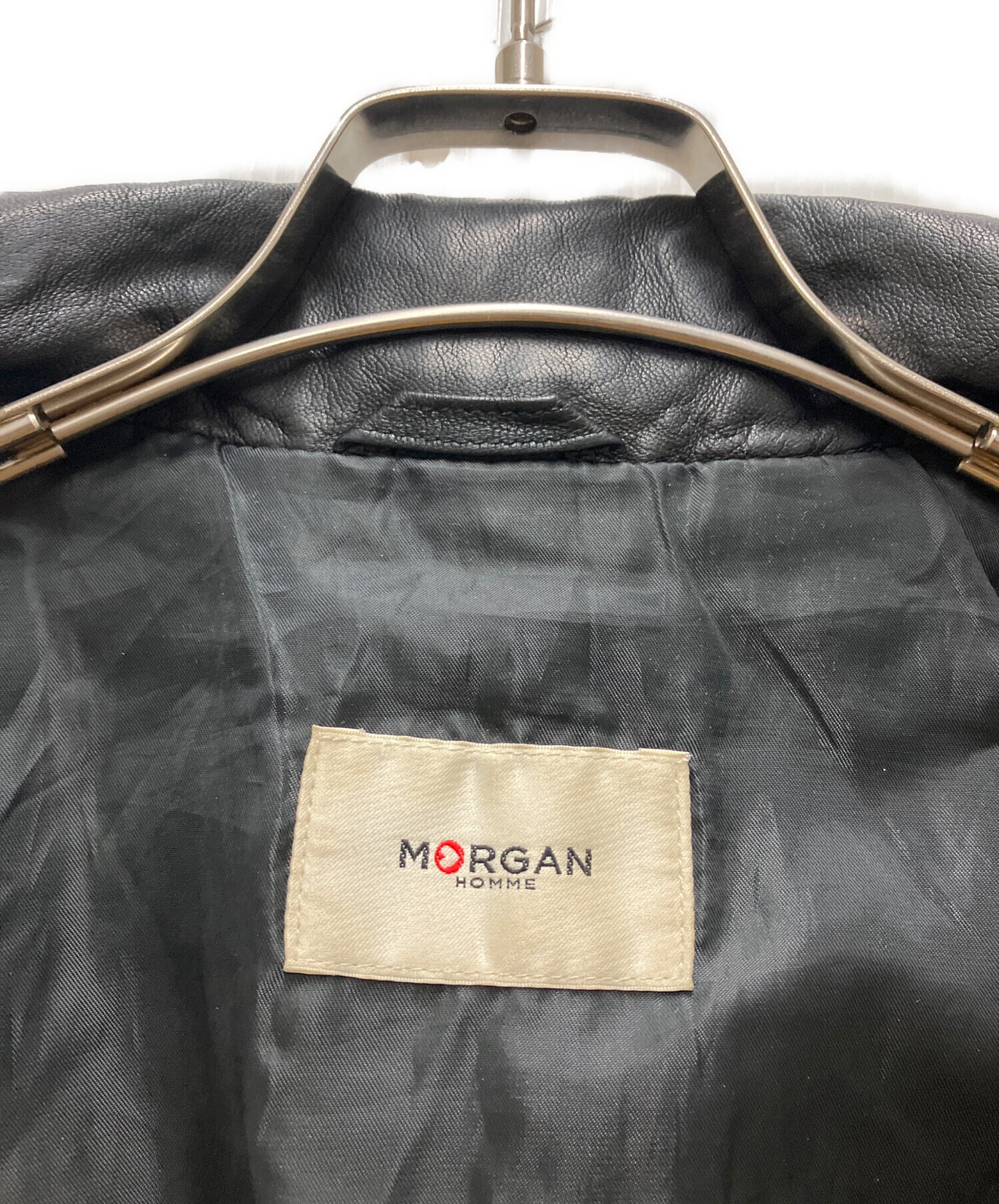 中古・古着通販】MORGAN HOMME (モルガンオム) ダブルジップレザー