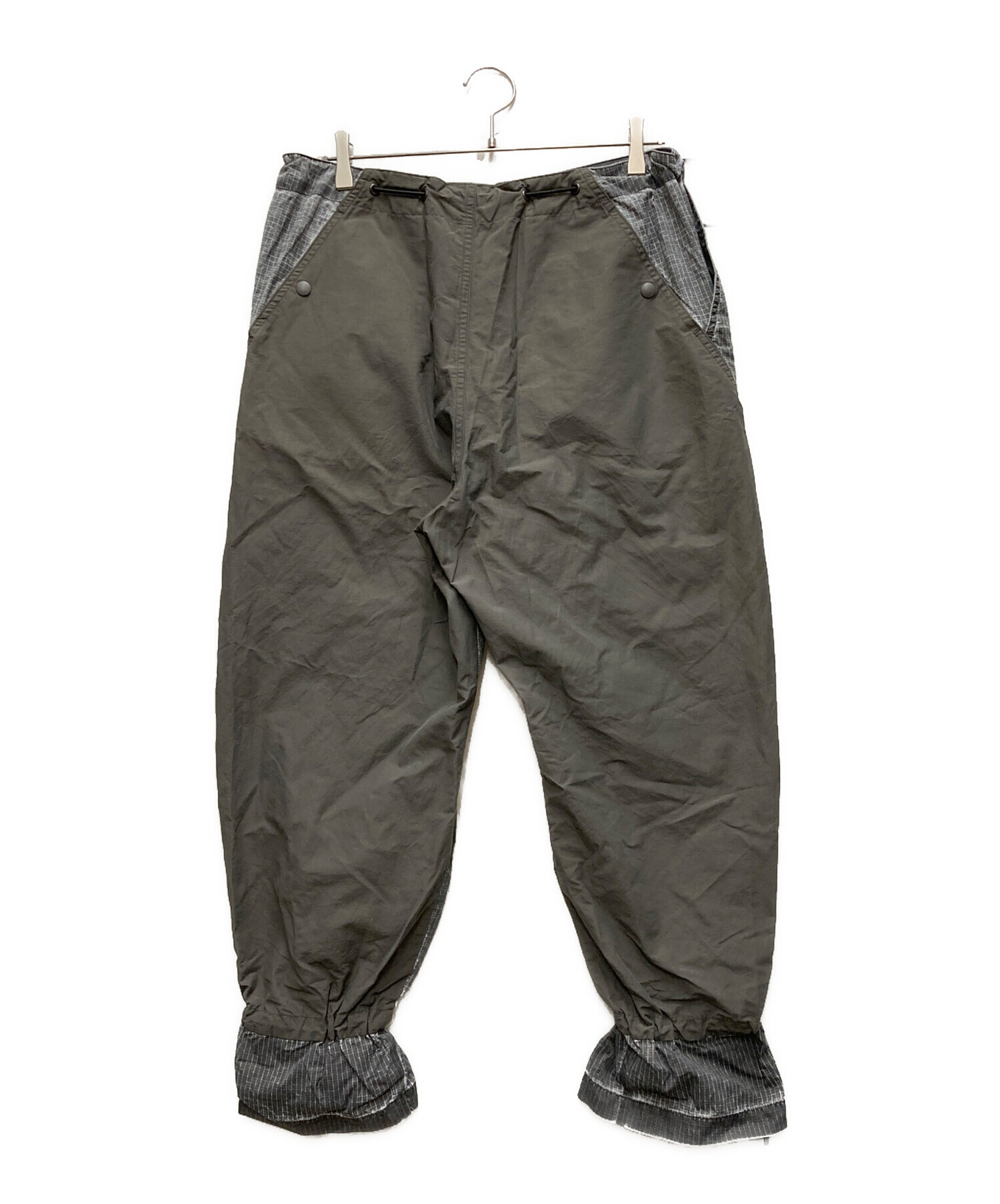 中古・古着通販】BAL (バル) ピグメントナイロントラックパン グレー 