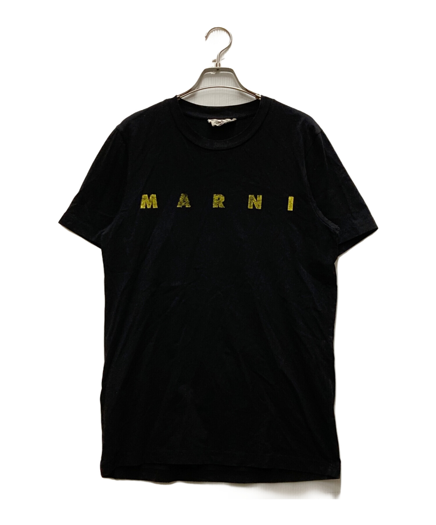黒44新品 MARNI グラフィック ブランドロゴ Tシャツ マルニ ブラック 