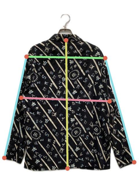【レア】BALENCIAGA インクペイント柄シャツ 中古・古着通販】BALENCIAGA (バレンシアガ) シルク混総柄シャツ