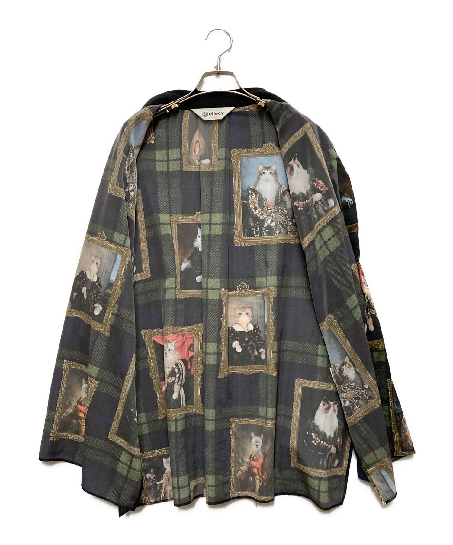 中古・古着通販】&ellecy (アンドエルシー) 23SS 猫貴族チェックシャツ