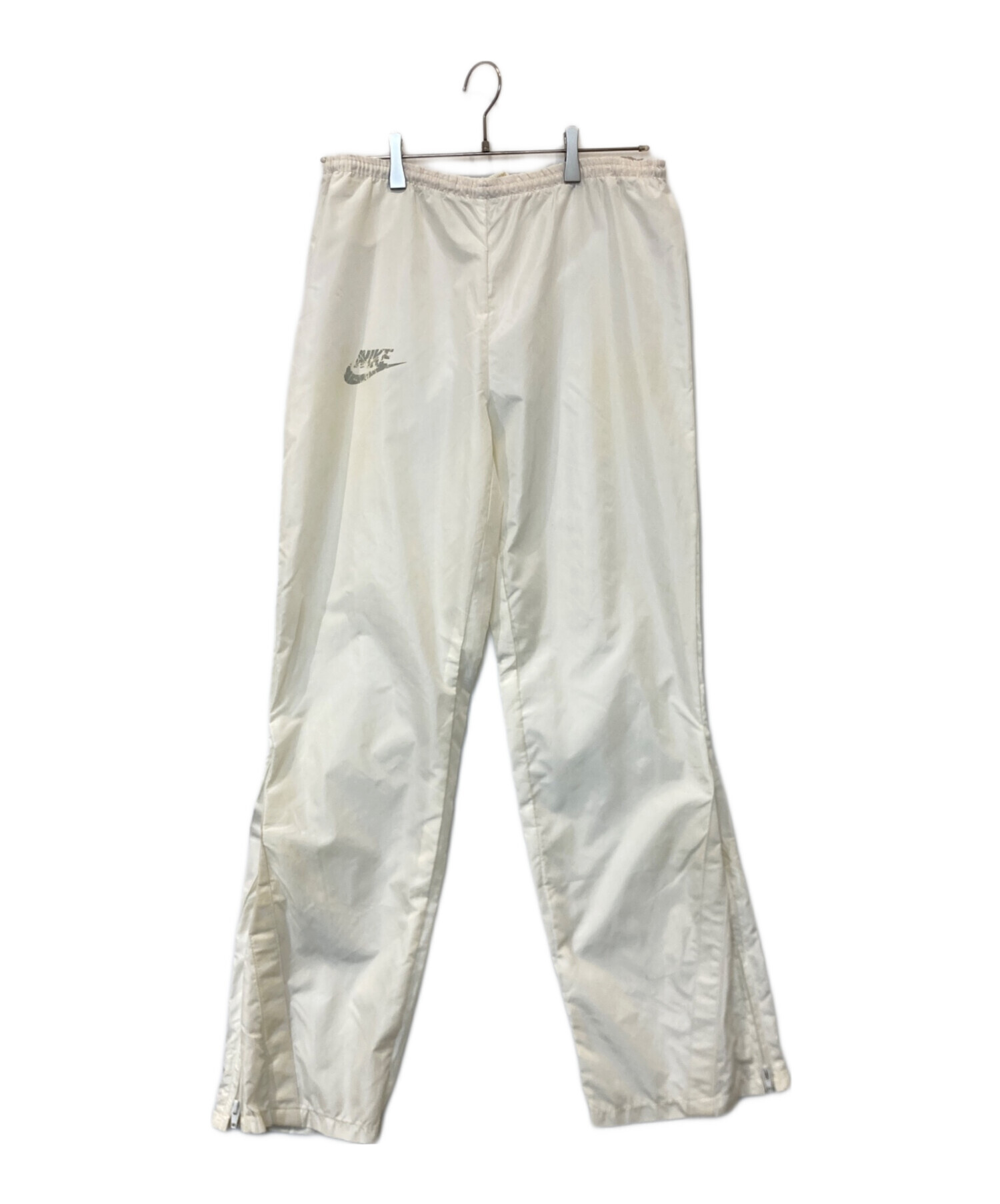 中古・古着通販】NIKE (ナイキ) 80sナイロンパンツ ホワイト サイズ