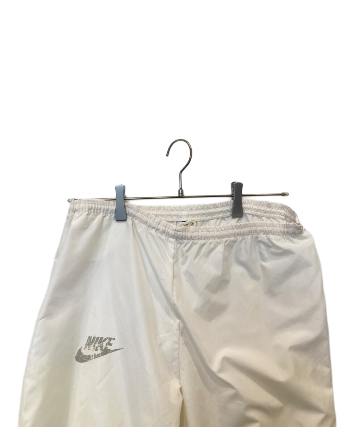 中古・古着通販】NIKE (ナイキ) 80sナイロンパンツ ホワイト サイズ