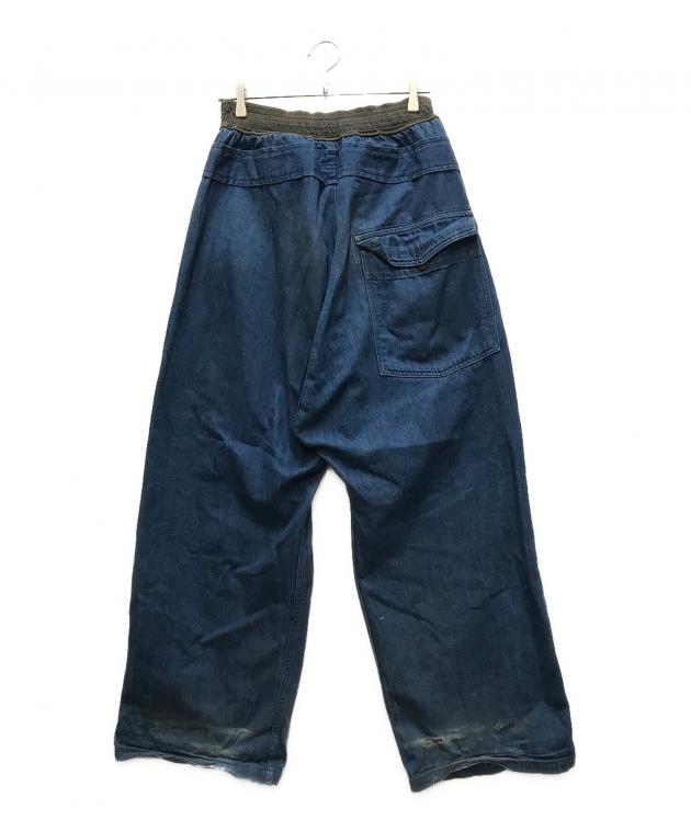中古・古着通販】KAPITAL (キャピタル) ワイドデニムパンツ インディゴ
