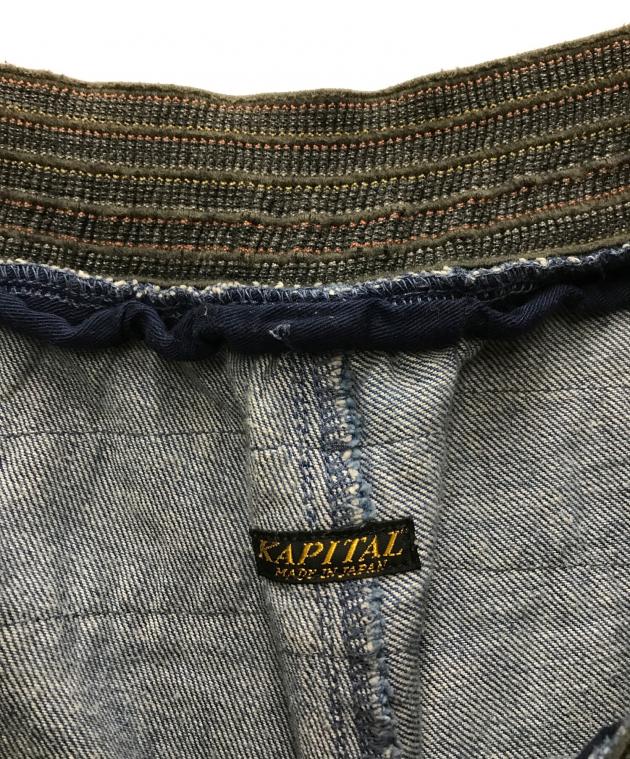 中古・古着通販】KAPITAL (キャピタル) ワイドデニムパンツ インディゴ