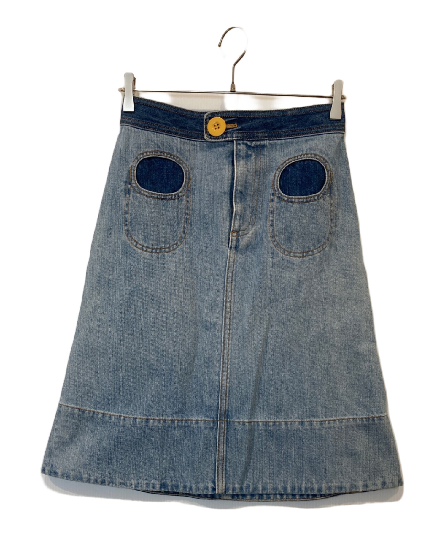 マークジェイコブス　THE Monogram ロング　デニム　スカート 中古・古着通販】MARC JACOBS (マークジェイコブス) デニムスカート