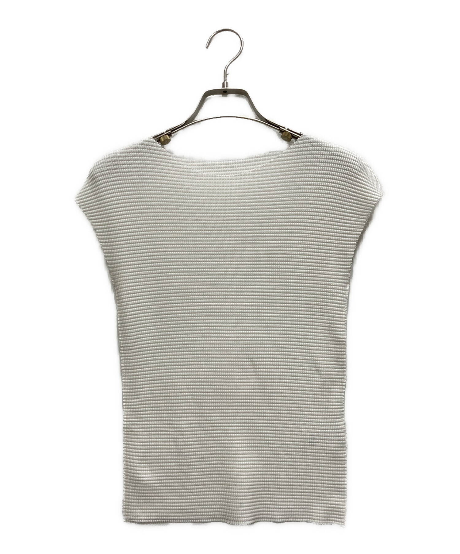 me ISSEY MIYAKE ノースリーブカットソー　MADEINJAPAN 中古・古着通販】me ISSEY MIYAKE (ミーイッセイ ミヤケ) ノースリーブ