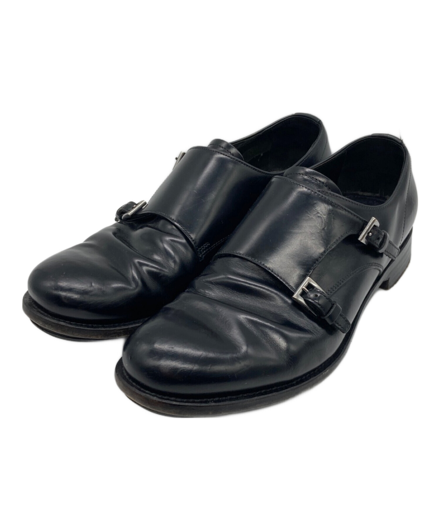 中古・古着通販】PRADA (プラダ) ダブルモンクストラップシューズ