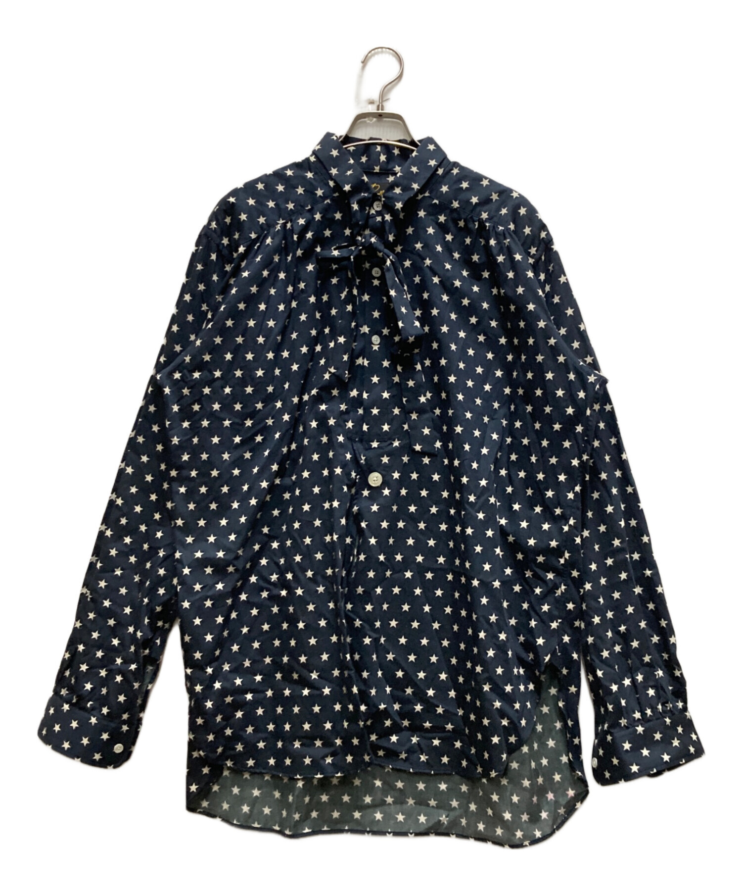 中古・古着通販】Needles (ニードルズ) ASCOT COLLAR SHIRT ネイビー