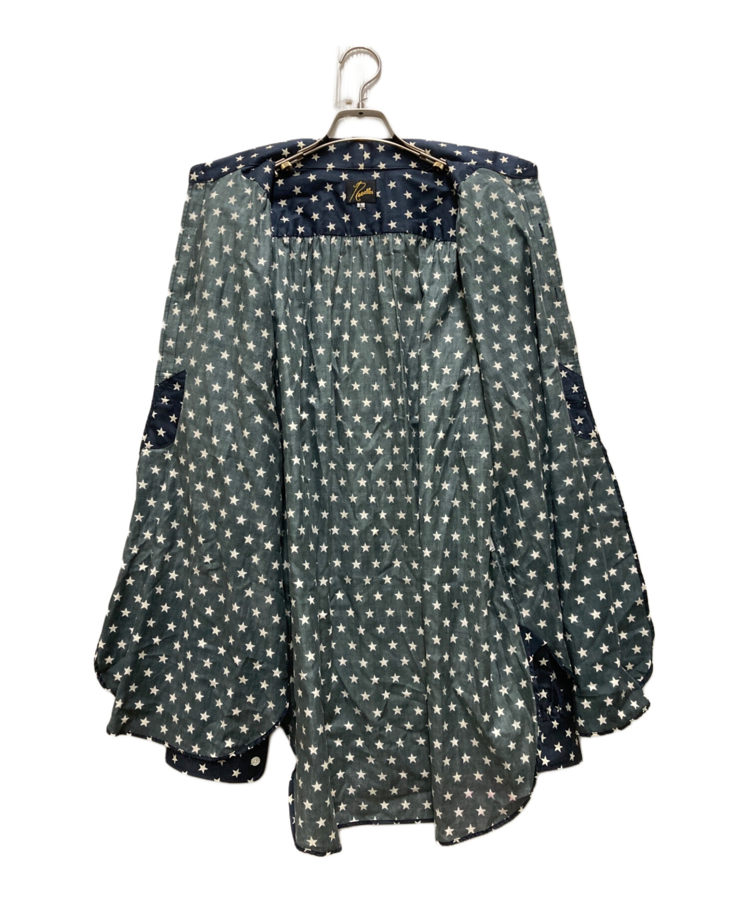 中古・古着通販】Needles (ニードルズ) ASCOT COLLAR SHIRT ネイビー
