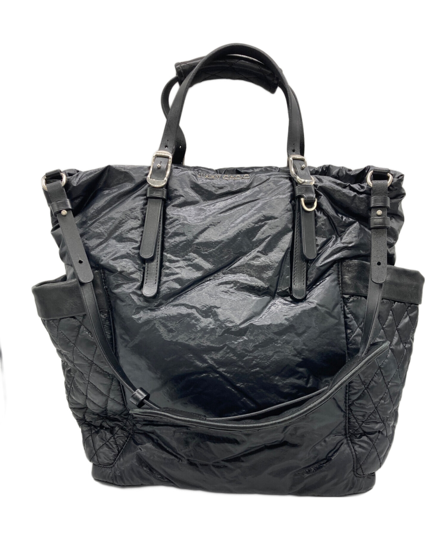 中古・古着通販】JIMMY CHOO (ジミーチュウ) ナイロンレザーコンビ2WAY